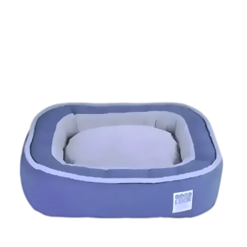 Lavish Pet Bed Removable & Washable Cover Cushion Blue M